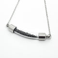 Stardust Vial Specimen Necklace with Meteorite